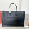 الاتجاهات Women Handbag Rive Gauche حقيبة تسوق حقيبة يدوية أعلى الكتان على الشاطئ الكبير مصمم سفر عبر الكتف محفظة بحجم 48 سم 38 سم