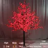 Décorations de Noël LED artificielle fleur de cerisier arbre lumière de Noël ampoules LED 0.8-2M hauteur imperméable à la pluie utilisation extérieure lampe d'arbre de cour LT636