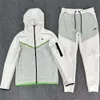 Herren-Sportbekleidung, Designer-Kapuzen-Sportbekleidung für Männer und Frauen, Laufen, Reißverschluss, Sportbekleidung, Herren-Sporthose, Jogginghose, Sportbekleidung, Sprinten, lässiger Sportanzug, Grau