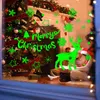 Wall Stickers 2pcs Marry Christmas Luminous Snowflake Glow In The Dark Decal Window Glass For Home Xmas Year 2023