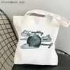 أكياس التسوق 10 أشياء أكرهها عنك مطبوعة حقيبة حمل مخصصة للنساء Harajuku Shopper Handbag Girl Lady Lady Canvas