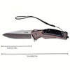 Couteau pliant à manche en résine, couteau de survie multifonctionnel Portable de haute dureté pour Camping en plein air randonnée d'urgence 1 pièce