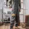 Men's Pants Loose Casual Overalls Straight American Retro Ami Khaki Trend Allmatch Onepiece Suspenders Trousers 230414