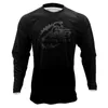 Giacche da corsa Stampa personalizzata a trasferimento termico T-shirt da donna MTB Jersey Bici Abbigliamento moto Uomo Manica lunga Nero Downhill