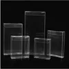 Smyckeslådor 50st universal PVC Transparent Box Plastic Gift Smycken Toy Packing Box Clear Display Package Supplies 231115