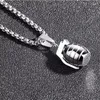 Pendant Necklaces Stainless Steel Grenade Necklace For Men Hiphop Rap Bombs Choker Clavicle Chain Unique Design Party Jewelry