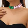 IngeSight.Z – collier ras du cou brillant, couleurs mélangées, goutte d'eau, strass complets, cristal, bijoux pour femmes, mariée, mariage, fête de noël