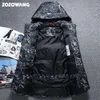 Men's Down Parkas ZOZOWANG 2023 Winter Jacket High Quality Winter Thick White Duck Thick Down Jacket Men Camouflage Hooded Doudoune Homme Feather J231115