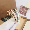 Brand B C-shaped Men's and Women's Fashion Open Gold High Edition Couple Designer Bracelet Jewelry