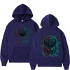 Męskie bluzy z kapturem anime toengen toppa gurren lagann hoodie manga manga manga hip hop streetwear pullover ponadwymiarowy jesienne polar