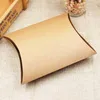 Jewelry Boxes 50 pcs style jewelry big pillow box gift box black/brown/white color gift display box for gift/candy favors/products 231115