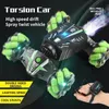 ElectricRC Car 4WD RC Car Toy Toy Toy Sensing Spray Twisting Stunt Car Car Radio Radio Remote Remote Recote Rc -Toys for Children Boys Adults 231115