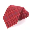 Bow Ties Neck For Men Casual Suits Skinny Rands Tie Gravatas Plaid Mens Neslips Business 7.5 CM Bredd Bröllop