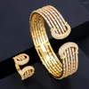 Necklace Earrings Set Kellybola Luxury Trendy Stackable Carving Bangle Ring For Bridal Wedding High Quality Original Fashion Design