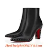 Sexy pointu talons hauts femmes bottes christian louboutin fond rouge à lèvres Sling talons hauts nouvelle saison bottes style femmes bottines bottes courtes