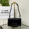 10a Mirror Quality Designer Top S Designers Dames Wallet Black Handtas Zakken Goudketen Flap schoudertas met doos B25