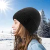 Berets Wool Knitted Beanie Winter Hat Ski Slouchy Cap Skullies Beanies Women Men Warm Unisex