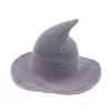 Party Hats Halloween Witch Hat Diversified Längs fåren Wool Cap Sticking Fisherman Female Fashion Pointed Basin Hink Drop Delive Dhfuk