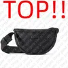 Top na korpusie. M23835 Moon Crossbody Bum Half Moon Bag Designer Men Casual Sportowe Eclipse Canvas Torby