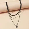 Pendant Necklaces Adjustable Extension Chain Women Necklace For Metal Multilayer Round Charm On Neck Party Jewelry