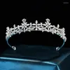 Haarspeldjes Barok Elegant Tiara's Bruiloft Voor Dames Klassiek Minimalistische Steentjes