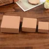 Gift Wrap 9.5*9.5*3.5cm Kraft Paper Cardboard Package Box Gift Packaging Soap Jewlery Packing Box Candy Boxes