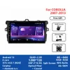 Car GPS Video Navigation Android Radio DSP Touch Screen HD Head Unit Audio Player for toyota COROLLA 2007-2013