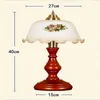 Lampade da tavolo Candeeiro De Mesa Flower Lamp Globe Deco Noel Porcellana cinese trasparente Comodino
