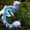 Objets décoratifs figurines 50 cm de longueur caricature animal dragon bleu dragon peluche mignon peluche poupée enfants jouet enfants exquis décoration domestique 231115