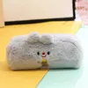 1Pc Kawaii Trousse À Crayons Grande Peluche École Papeterie Ours Mignon Stylo Pour Filles Sacs