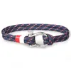 Klassiska design Multi Colors Paracord Armband Rostfritt stål Buckle Clasp -armband