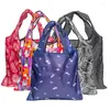 Storage Bags Reusable Grocery Large Washable Shopping Foldable Environment-Friendly Nylon Heavy-Duty Pocket Handbags Tote Bag