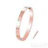 Bracciale di lusso estetico amore braccialetto di design cacciavite eleganza San Valentino colore dorato argentato diamanti braccialetto da uomo spesso gioielli signora ZB001 F23