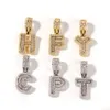 Foruixi N11-88 cuban chain custom name hip hop letter pendant necklace gold plated small letter necklace