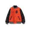 Designer homens jaqueta casacos de inverno jaqueta varsity homens uniforme de beisebol mulheres jacaket carta padrão bordado jaqueta de inverno homens designer jaqueta