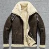 Skóra męska Faux 100 Naturalne oryginalne męskie futrzaste kurtka zimowa ciepła gruba wełniana płaszcz B3 Clothplus Rozmiar Pele 231114