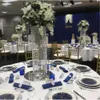 Andra evenemangsfestleveranser 6st 110 cm Crystal Wedding Road Lead Acrylic Centerpiece For Decoration Aisle Pillars Walkway Stand Yujin 230414