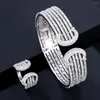 Necklace Earrings Set Kellybola Luxury Trendy Stackable Carving Bangle Ring For Bridal Wedding High Quality Original Fashion Design