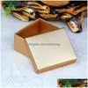 Gift Wrap 6.5X8X3.8 Cm Colored Paper Candy Box Party Diy Soap Packaging Small Cake Cookie Boxes Lx1899 Drop Delivery Home Ga Dhnby