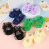 First Walkers 0-12M Baby Bow Girls Princess Shoes Soft Bottom Infant Child Toddler Kids Wedding Party Dress Footwear