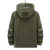 Erkekler Aşağı Parkas Kış Kargo Askeri Ceket Erkekler Kalın Sıcak Yeşil Kapşonlu Giysiler Artı Kadife Moda Büyük Boy 5xl 6xl Cep Ceket 231114