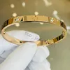 Besigner برغي سوار المجوهرات الفاخرة العلامة التجارية Bangle 18K الذهب مطلي بالتيمون من الفولاذ الماس للنساء للنساء الفضة الأساور الكلاسيكية الحفلات هدية