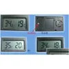 Instruments de température Vente en gros Mini Digital Lcd Voiture / Thermomètre extérieur Hygromètre Th05 Thermomètres Hygromètres En stock Expédition rapide Dhe8G