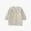 Vestes manteau bébé Cardigan enfants pur coton Dot thermique Floral 2023 enfants pour filles