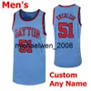 Mich28 Dayton Flyers College Basketball Jersey 32 Jordy Tshimanga 33 Ryan Mikesell 35 Dwayne Cohill 4 Jared Becker Hommes Femmes Jeunes Cousu sur mesure