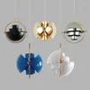 Pendelleuchten Gew Nordic Vintage Lampe Luxus Einzelkopf Metall Lampenschirm Kreative Schlafzimmer Nachttisch Bar Halbkugel Panton