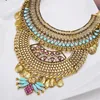 Chokers Trendy Bohemian Heavy Geometry Choker Necklace Gold Color Vintage Collar Statement Maxi Necklace for Women Jewelry Gift 231115
