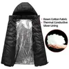 Men's Jackets Winter Usb Heated Jacket Men Rechargeable Electric Self Heating Clothing Women Thermal Jacket Hoodie Motorcycle Warming Coat 231115