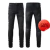 jeans viola di marca 50 di sconto ~ Jeans da uomo nuovi jeans da uomo firmati moda hip-hop cerniera lavabile lettera design retrò moto taglia slim28-40.