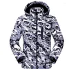 Hunting Jackets Outdoor Men's Soft Shell Thin Waterproof Breathable Camouflage Coat Couples Mountaineering Travel Fleece Jacket Clothes